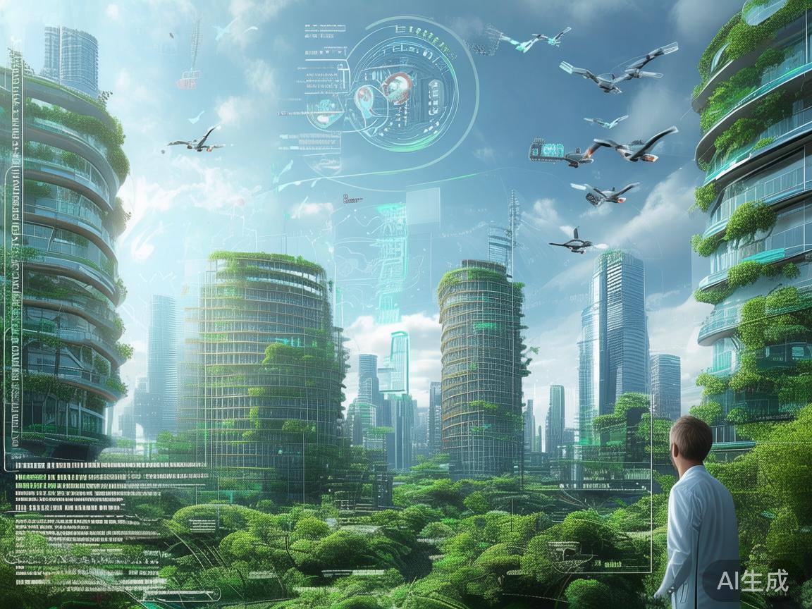 未来绿色发展的关键在于科技创新。借助现代科技，比如